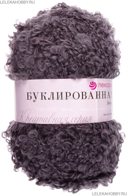 Пряжа ПЕХОРКА Буклированная // 080 // 35 // Маренго